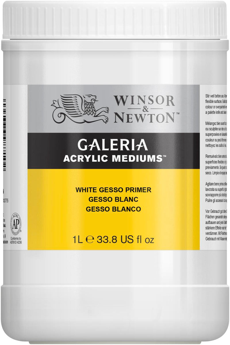 Winsor & Newton Galeria Acrylic Additive White Gesso Primer (1L)