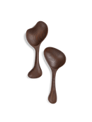 Ferm Living Dark Brown Wooden Os Salad Servers (Set of 2)