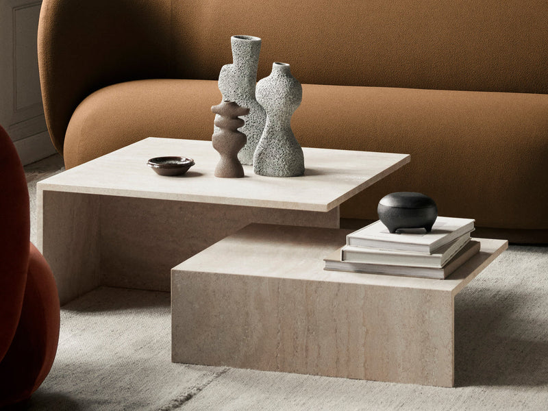 Ferm Living Distinct Grande Duo Tables Travertine