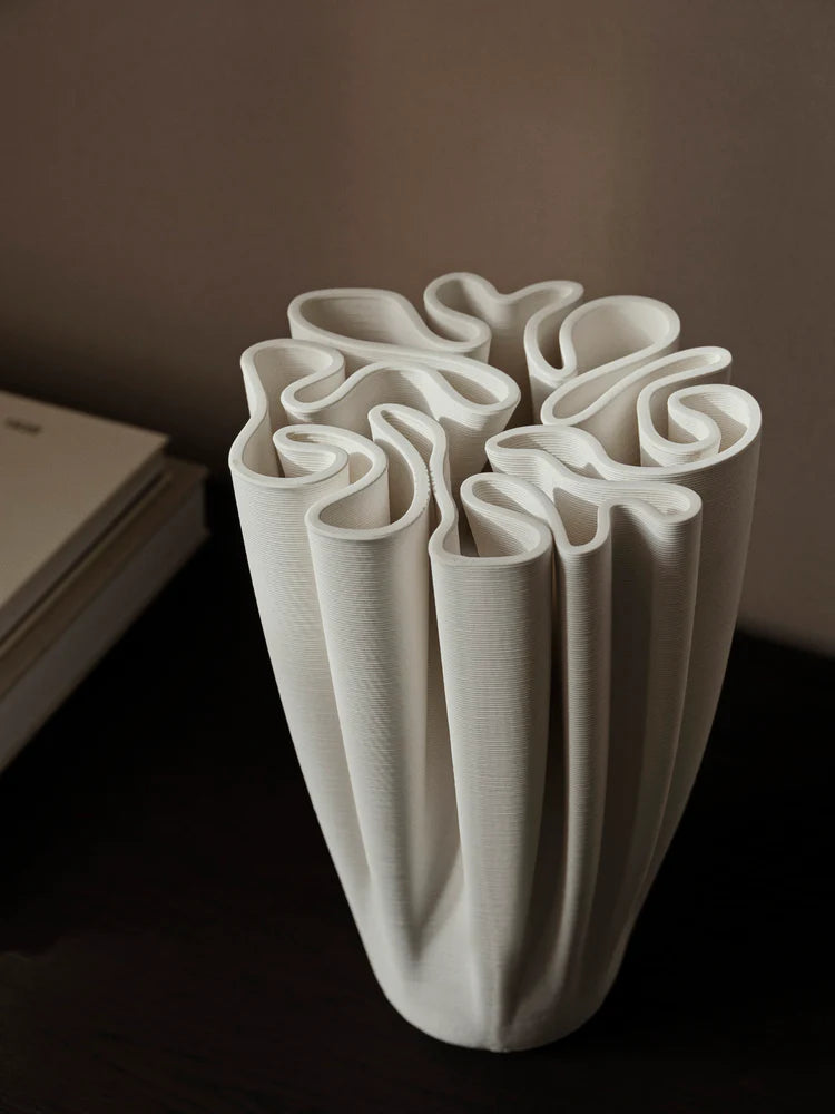 Ferm Living Off-white Dedali Vase