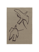 Ferm Living Vuelo Tea Towel - Elm Green/Coffee