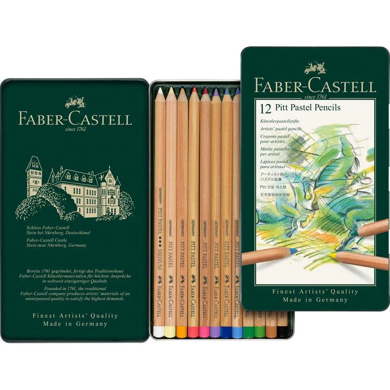 Faber Castell PITT Pastel Pencils (Set of 12 or 24)