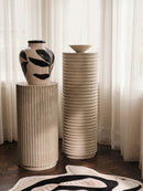 Herbert Vase - Handpainted Ceramic - Black/Rainy Day