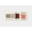 TRAVELER'S notebook Pen Holder LOVE AND TRIP Red