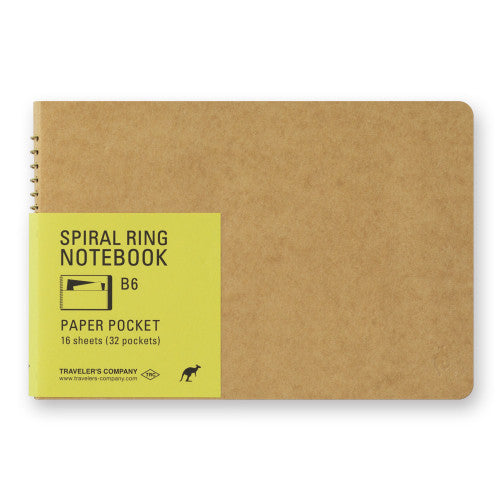 TRC Spiral Ring Notebook Paper Pocket