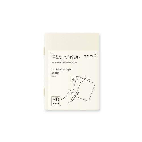 MD Notebook Light A7 (Blank) (Pack of 3)