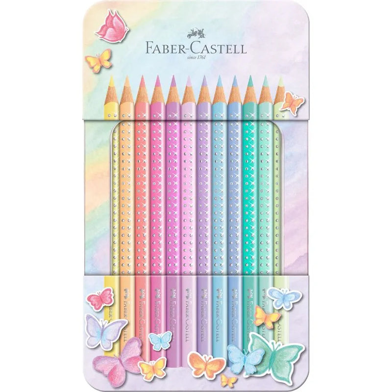 Faber Castell Pastel Colour Pencil Sparkle (Set of 12)