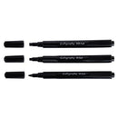Herbin Calligraphy Markers (Pack of 3) - Black