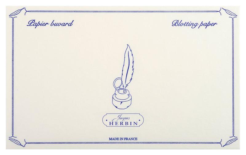 Herbin Blotting Paper White 12x19cm (10 Sheets)