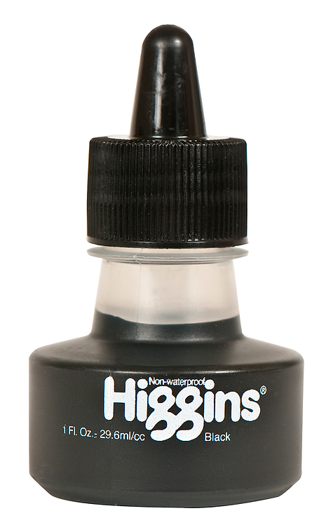 Higgins Black Pigmented Ink (Non Waterproof) 30ml