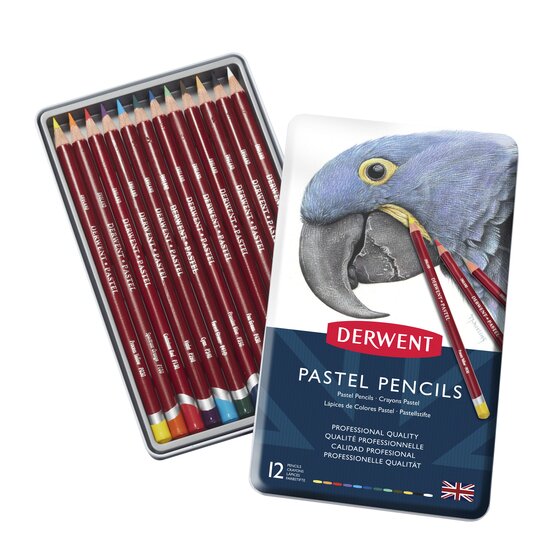 Derwent Pastel Pencils Tin (Set of 12)