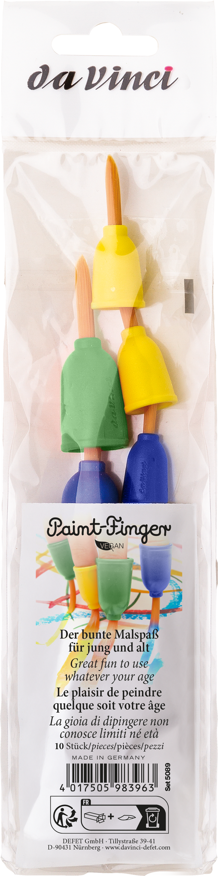 Da Vinci Finger Brush Set