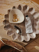 Amelia Deco Plate, Brown, Marble