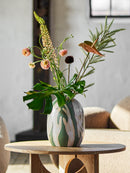 Adalena Deco Vase, Green, Stoneware