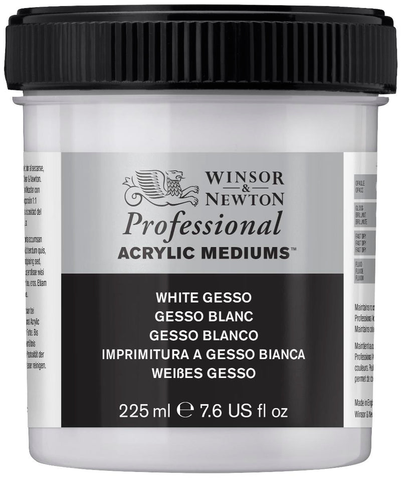 Winsor & Newton Acrylic White Gesso (225ml)