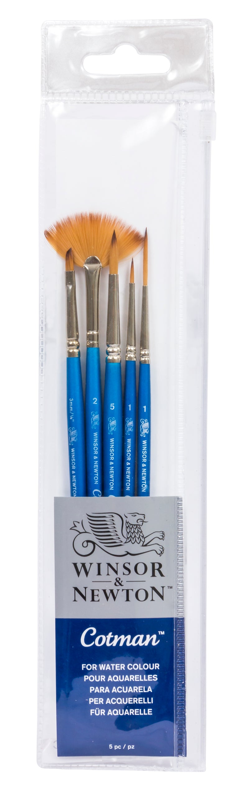 Winsor & Newton Cotman Brush Set Short Handle - Set 1 (Set of 5)