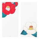 Midori Message Letter Pad Red and White Camellia