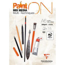 Clairefontaine White Paint ON Multimedia Pads (40 Sheets)