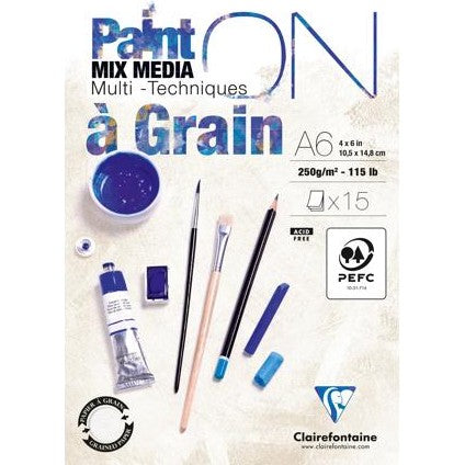 Clairefontaine Paint On Mix Media a Grain