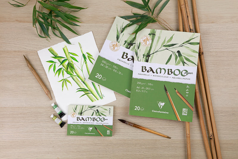 Watercolour Bamboo Glued Pad (20 Sheets)