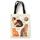 Moody Cat Canvas Tote Bag