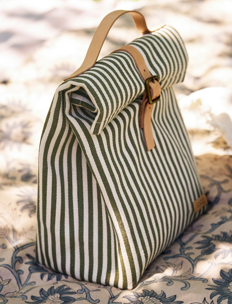 Kimmeridge Folding Lunch Bag -  Moss Green