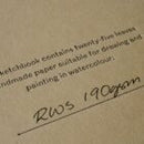 Ringbound Fabric Covered Sketchbook Forest Green - White Paper