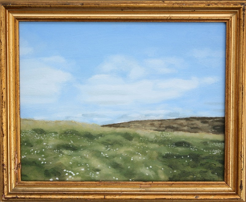 Cotton Grass atop Darwen Moor - Original Painting by Adam Fenton