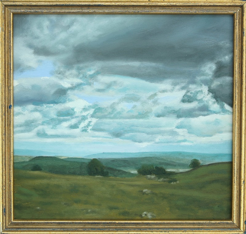 Clouds over the Kent Estuary - Original Painting by Adam Fenton
