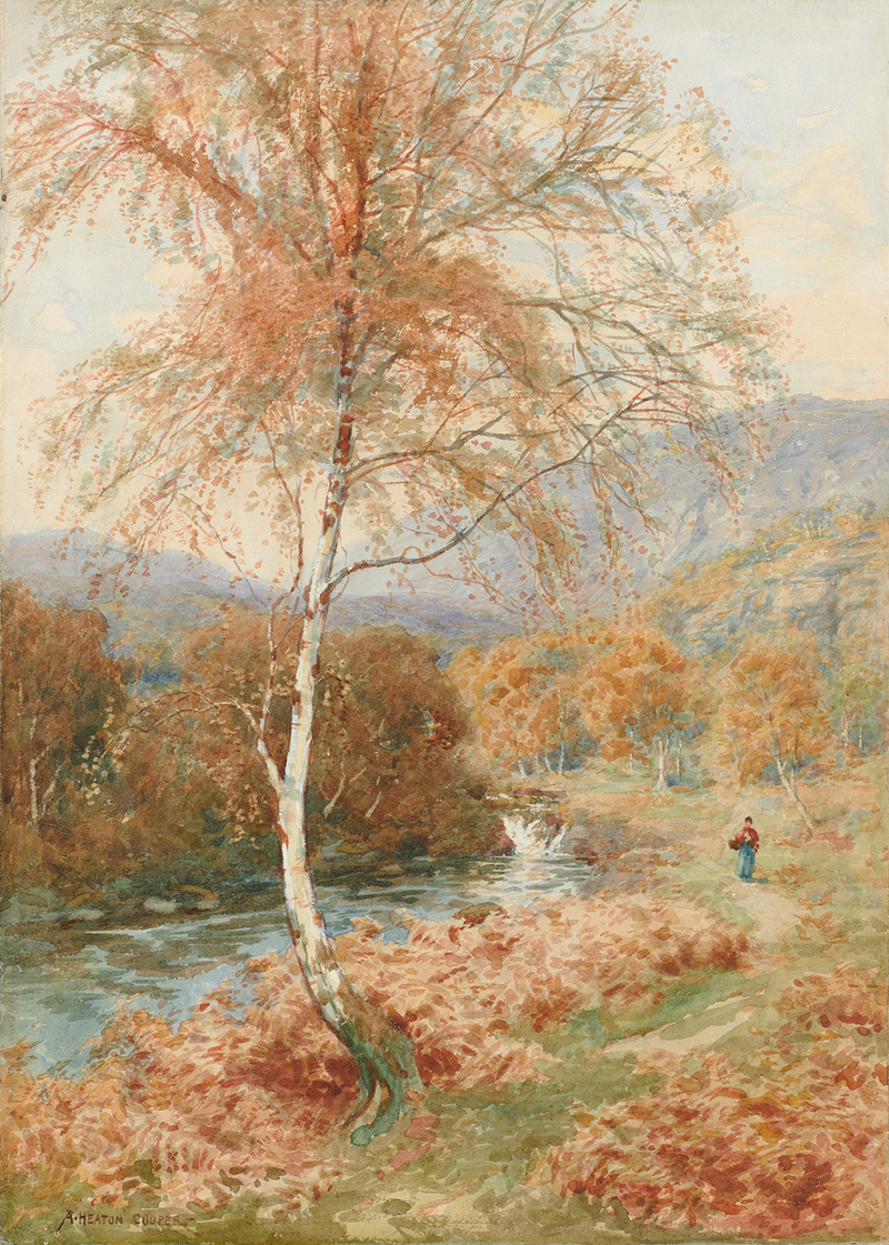 Autumn on the River Duddon - Original Painting by Alfred Heaton Cooper (1863 - 1929)