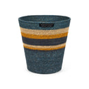 Seagrass Waste Paper Bin - Pompadour/Midnight