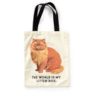 Moody Cat Canvas Tote Bag