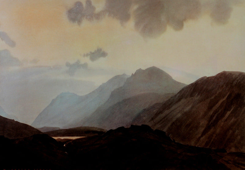 Dawn over the Scafells by William Heaton Cooper R.I. (1903 - 1995) (Bespoke) (S-TBS)