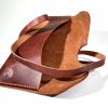 Leather Pencil Case with Tie Detail