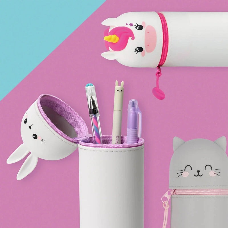 Legami Kawaii 2 in 1 Soft Silicone Pencil Cases