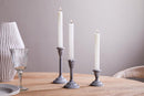 Moremi Candle Holders - Aged Zinc (Set of 3)