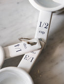 Enamel Measuring Cups White