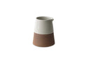 Mali Slanting Jug - White & Terracotta