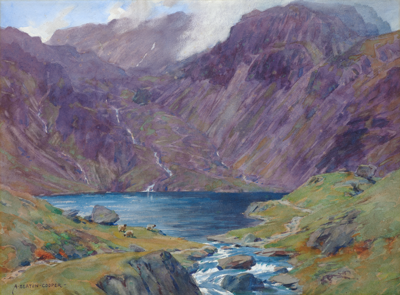 Small Water Tarn, Mardale – Original Painting by Alfred Heaton Cooper (1863 - 1929)