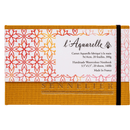 l' Aquarelle Yellow Handmade Watercolour Notebook 300gsm / 140lb (9cm x 14cm)