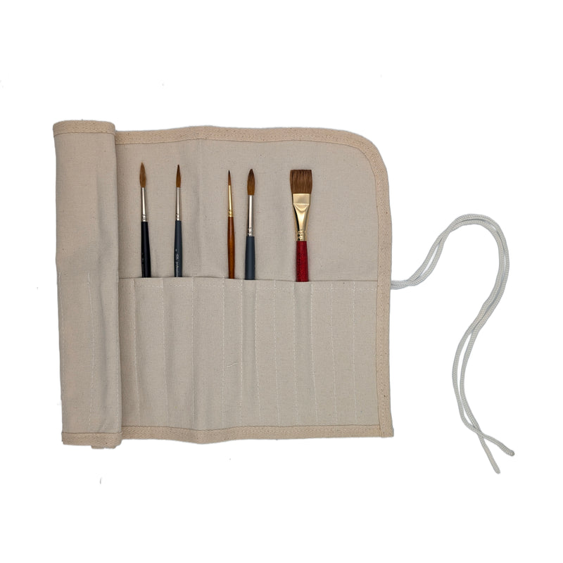 Cotton Canvas Brush Roll