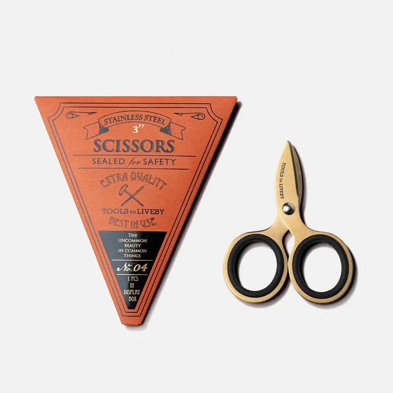 Tools to Live By: Scissors 3" Gold