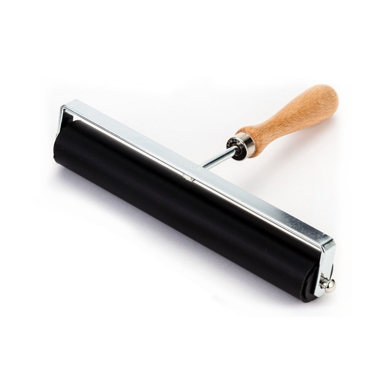 Printing Roller with a Wooden Handle (6 Inches)