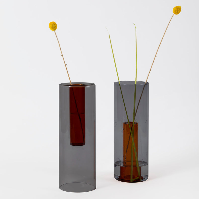 Reversible Glass Vase (Multiple Colours & Sizes)