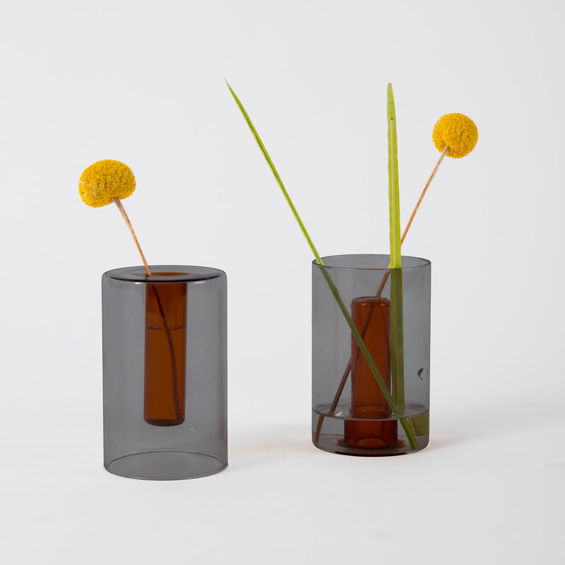 Reversible Glass Vase (Multiple Colours & Sizes)