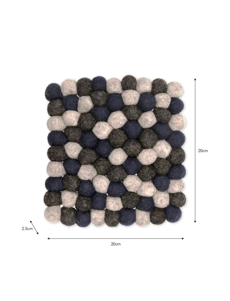 Southwold Square Trivet Ink