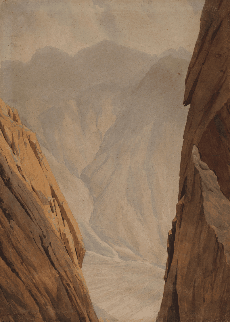 Scafell from Needle Gully, Great Gable by William Heaton Cooper R.I. (1903 - 1995)