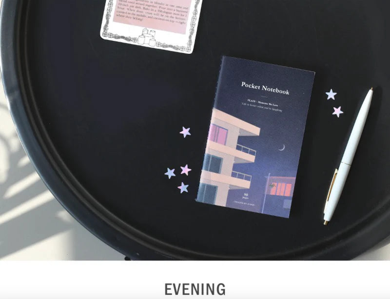 Iconic Pocket Notebook - Evening ( Plain)