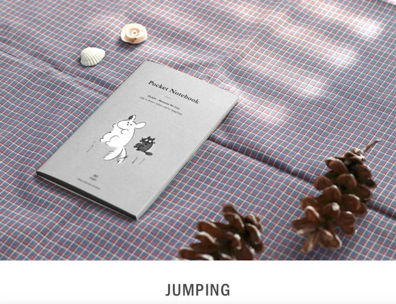 Iconic Pocket Notebook - Jumping ( Plain)