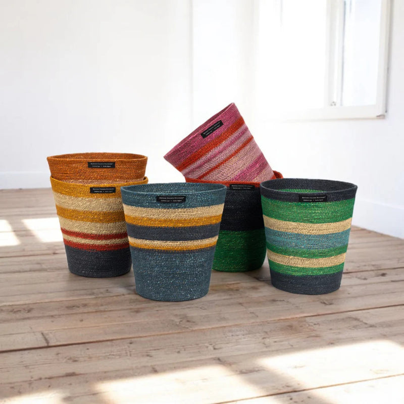 Seagrass Waste Paper Bin - Guardsman/Neyron